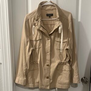 Talbots Women's Utility Jacket in Beige